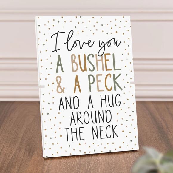 P Graham Dunn "A Bushel & A Peck" Story Board Linkable Frames Decor New - Picture 3 of 8